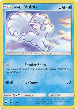 Alolan Vulpix 27/147-Kantocards