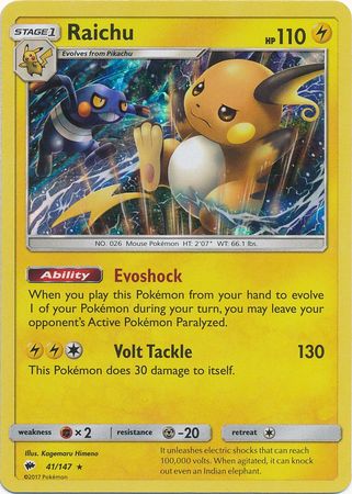 Raichu 41/147-Kantocards