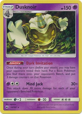 Dusknoir 53/147-Kantocards