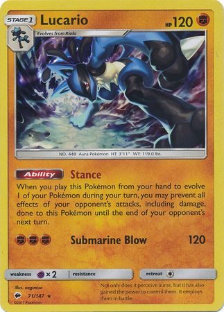 Lucario 71/147-Kantocards