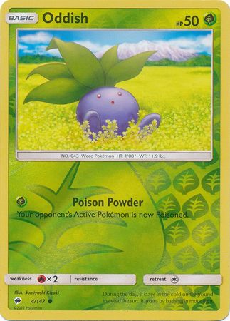 Oddish 4/147 - Reverse Holo-Kantocards