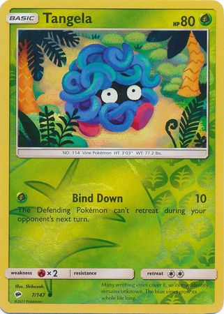 Tangela 7/147 - Reverse Holo-Kantocards