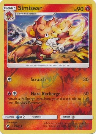 Simisear 23/147 - Reverse Holo-Kantocards