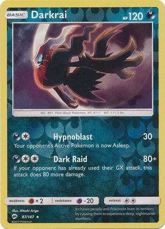 Darkrai 87/147 - Reverse Holo-Kantocards