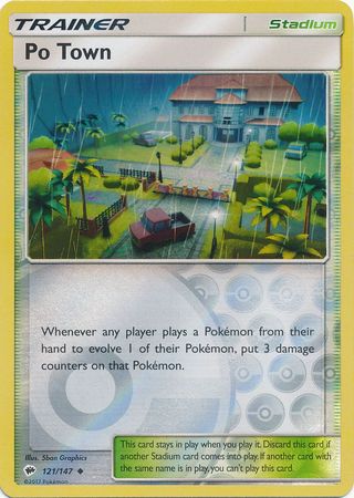 Po Town 121/147 - Reverse Holo-Kantocards