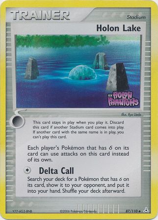 Holon Lake 87/110 - Reverse Holo-Kantocards