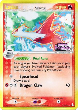 Latias (delta species) 11/110 - Reverse Holo-Kantocards