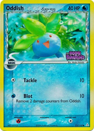 Oddish (delta species) 73/110 - Reverse Holo-Kantocards