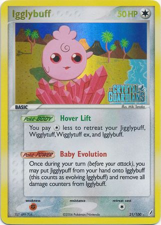 Igglybuff 21/100 - Reverse Holo-Kantocards