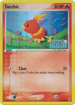 Torchic 65/100 - Reverse Holo-Kantocards