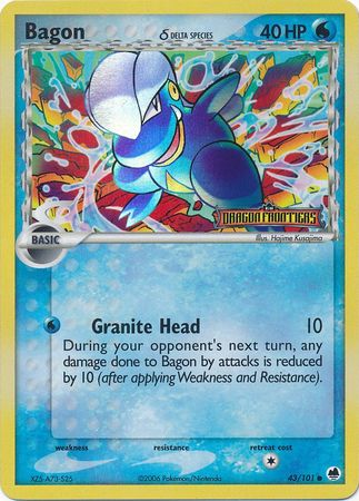 Bagon (delta species) 43/101 - Reverse Holo-Kantocards