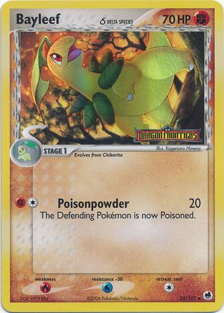 Bayleef (delta species) 26/101 - Reverse Holo-Kantocards