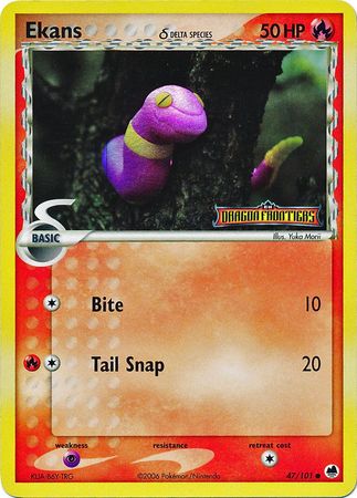 Ekans (delta species) 47/101 - Reverse Holo-Kantocards