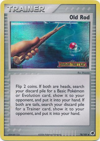 Old Rod 78/101 - Reverse Holo-Kantocards