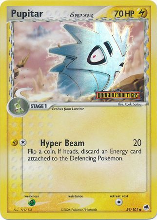 Pupitar (delta species) 59/101 - Reverse Holo-Kantocards