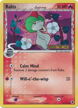 Ralts (delta species) 61/101 - Reverse Holo-Kantocards