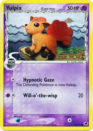 Vulpix (delta species) 70/101 - Reverse Holo-Kantocards