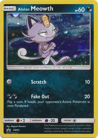 Alolan Meowth SM43-Kantocards