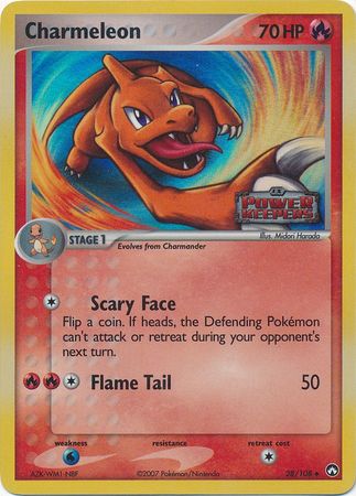 Charmeleon 28/108 - Reverse Holo-Kantocards