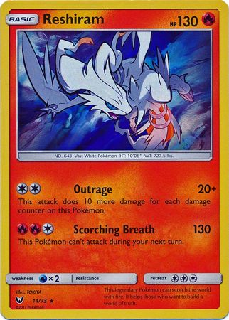 Reshiram 14/73 - Holo-Kantocards