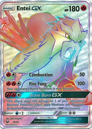 Entei GX 74/73 - Hyper Rare-Kantocards