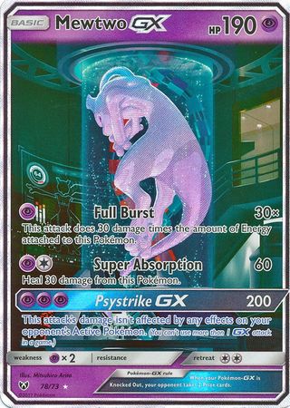 Mewtwo GX 78/73 - Secret Rare-Kantocards