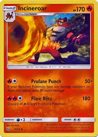 Incineroar 17/73-Kantocards