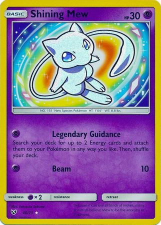 Shining Mew 40/73 - Holo-Kantocards