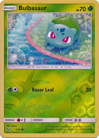 Bulbasaur 1/73 - Reverse Holo-Kantocards