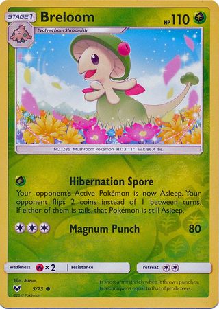 Breloom 5/73 - Reverse Holo-Kantocards