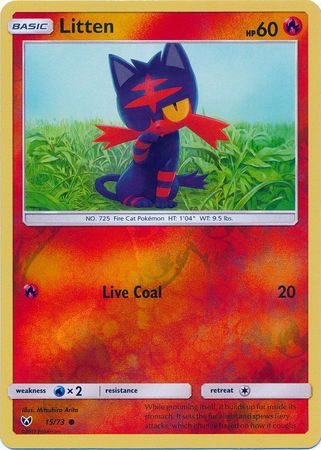 Litten 15/73 - Reverse Holo-Kantocards