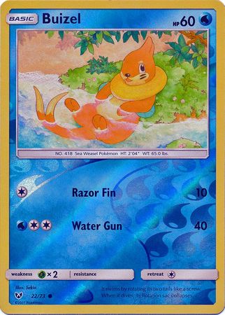 Buizel 22/73 - Reverse Holo-Kantocards