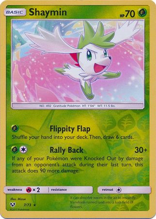 Shaymin 7/73 - Reverse Holo-Kantocards
