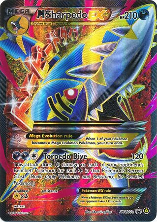 Mega Sharpedo EX XY200a-Kantocards