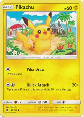 Pikachu 30/111-Kantocards