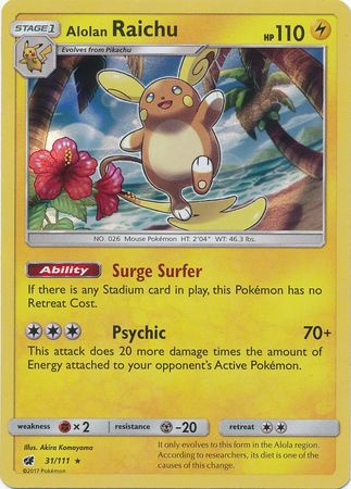 Alolan Raichu 31/111-Kantocards