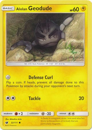 Alolan Geodude 32/111-Kantocards