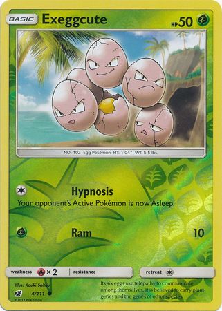Exeggcute 4/111 - Reverse Holo-Kantocards