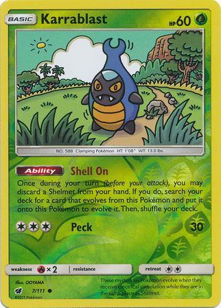 Karrablast 7/111 - Reverse Holo-Kantocards