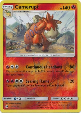Camerupt 14/111 - Reverse Holo-Kantocards