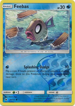 Feebas 26/111 - Reverse Holo-Kantocards