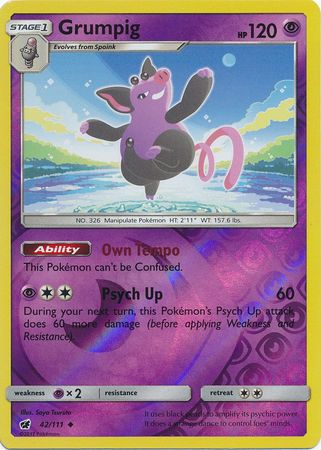 Grumpig 42/111 - Reverse Holo-Kantocards