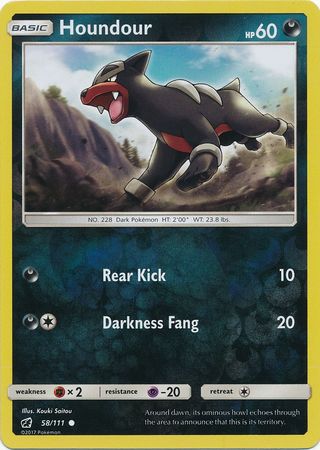 Houndour 58/111 - Reverse Holo-Kantocards