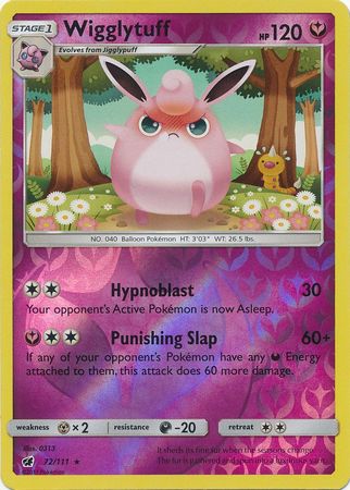 Wigglytuff 72/111 - Reverse Holo-Kantocards