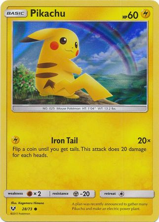 Pikachu 28/73 - Holo-Kantocards