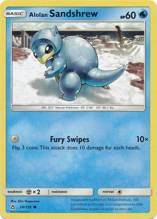 Alolan Sandshrew 28/156-Kantocards