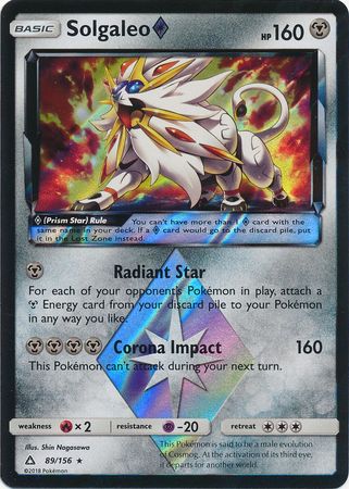 Solgaleo Prism Star 89/156-Kantocards