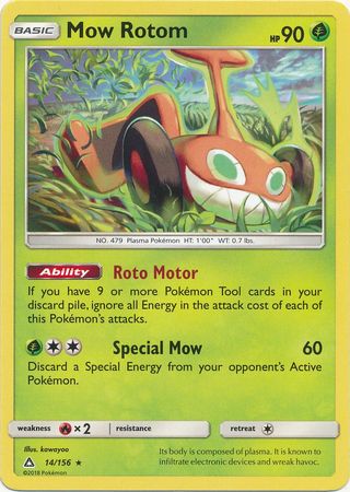 Mow Rotom 14/156-Kantocards