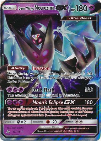 Dawn Wings Necrozma GX 63/156-Kantocards