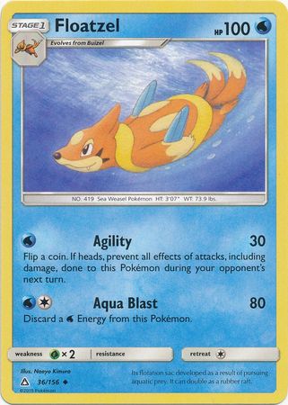 Floatzel 36/156-Kantocards